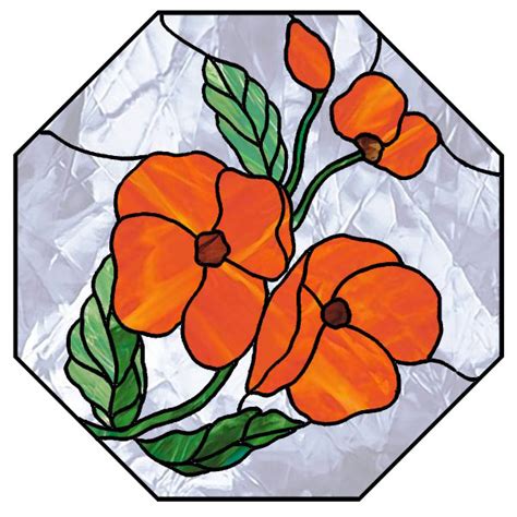 3d stained glass patterns|stained glass poppy patterns free.